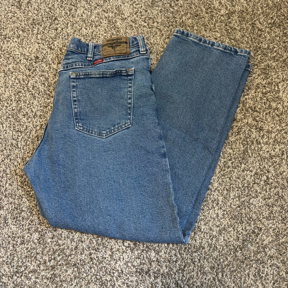 Wrangler RELAXED FIT Denim Jeans Men's 34 x 30 (Fits 34x28) Blue 1097FXVMD